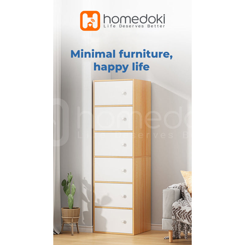 Homedoki Kabinet Penyimpanan Kayu HD038