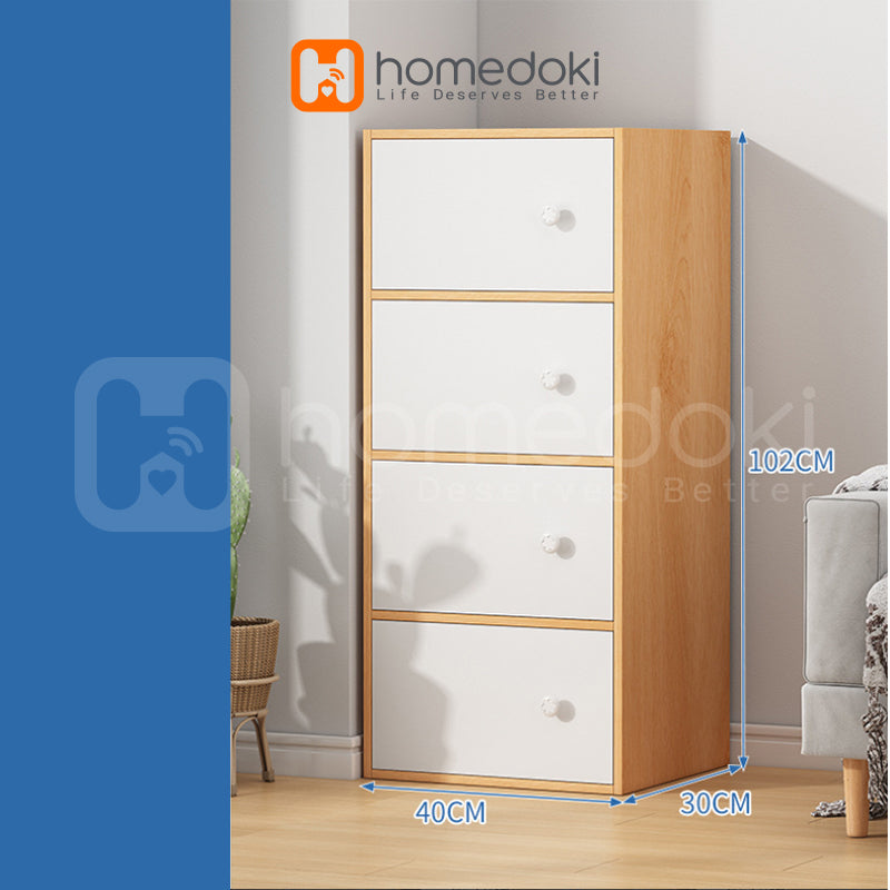 Homedoki Kabinet Penyimpanan Kayu HD038