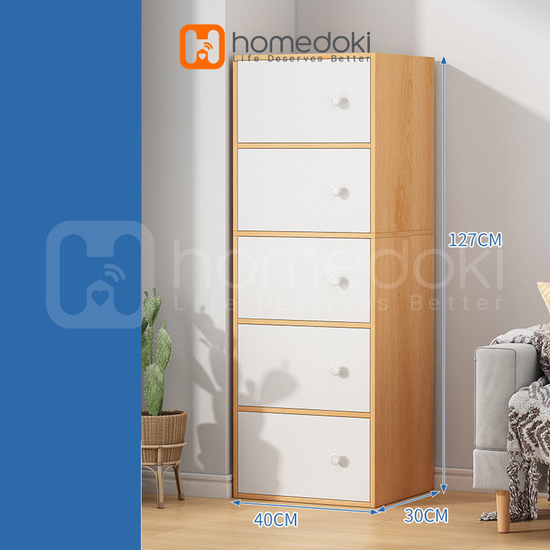 Homedoki Kabinet Penyimpanan Kayu HD038