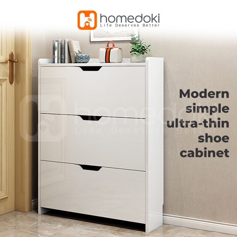 Homedoki Shoes Cabinet / Lemari Rak Sepatu Kayu HD061TYPE2