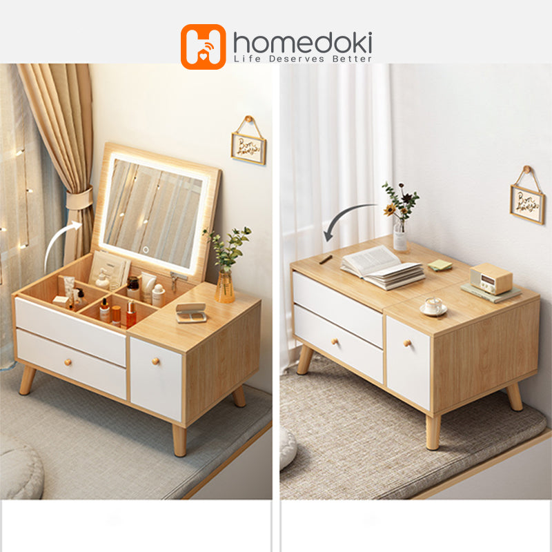 Homedoki Meja Rias Cermin Lantai HD080