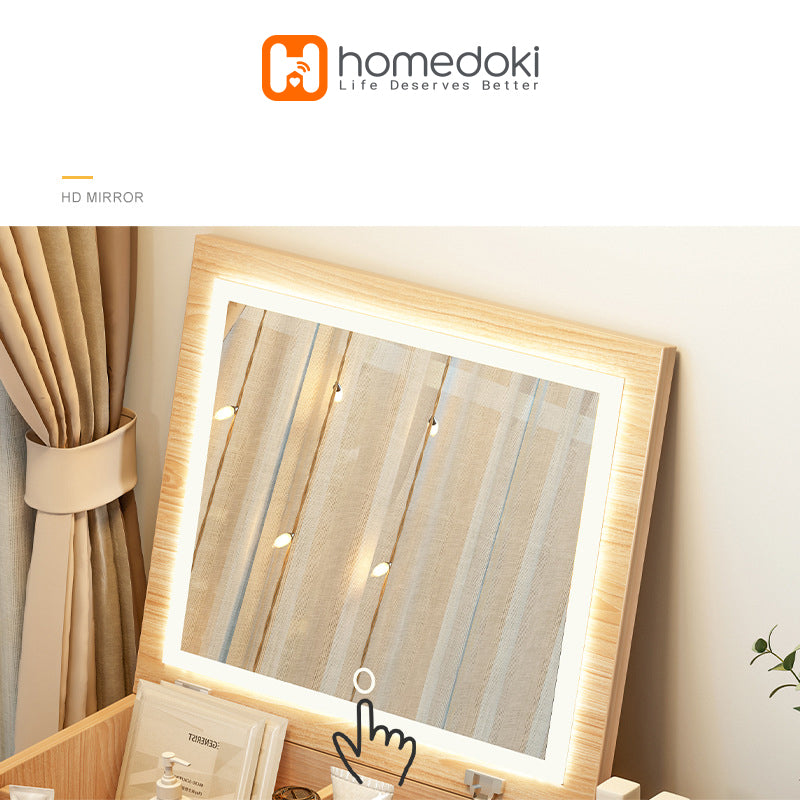 Homedoki Meja Rias Cermin Lantai HD080
