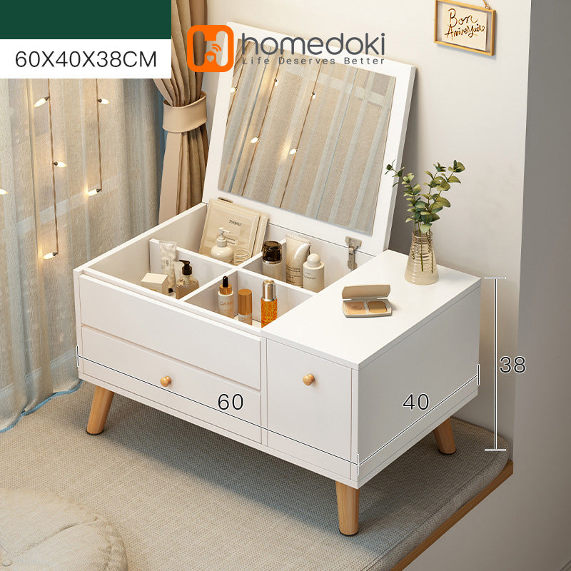 Homedoki Meja Rias Cermin Lantai HD080