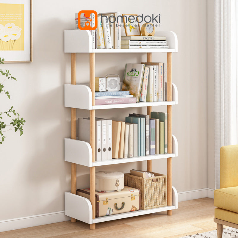 Homedoki Rak Buku Kayu Minimalis HD090