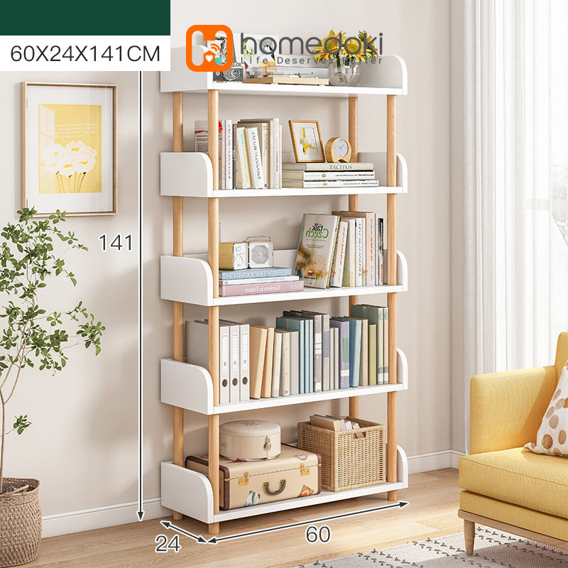 Homedoki Rak Buku Kayu Minimalis HD090