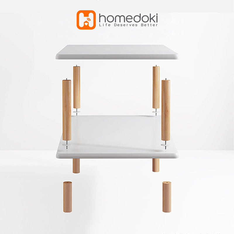 Homedoki Rak Buku Kayu Minimalis HD090