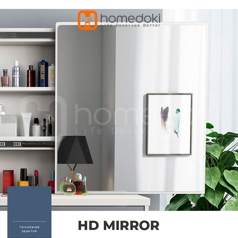 Homedoki Meja Rias Lampu LED Minimalis HD104 - PUTIH