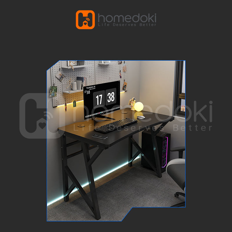 Homedoki Meja Komputer / Meja Kerja / Meja Kantor Minimalis / Meja Belajar / Meja PC