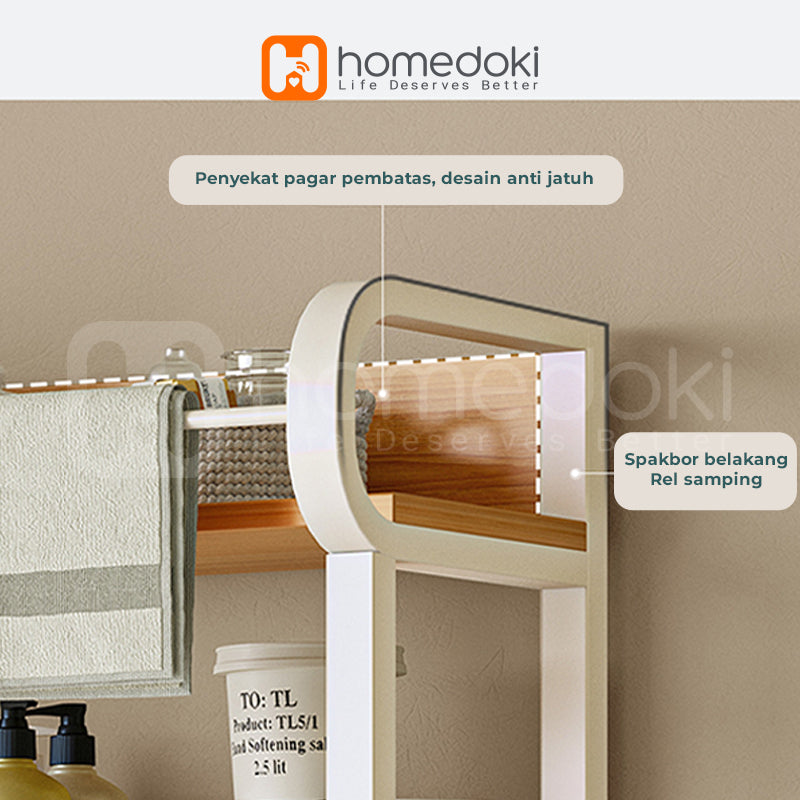 Homedoki Rak Serbaguna /Rak Laundry / Rak Mesin Cuci / Rak Penyimpanan Serbaguna