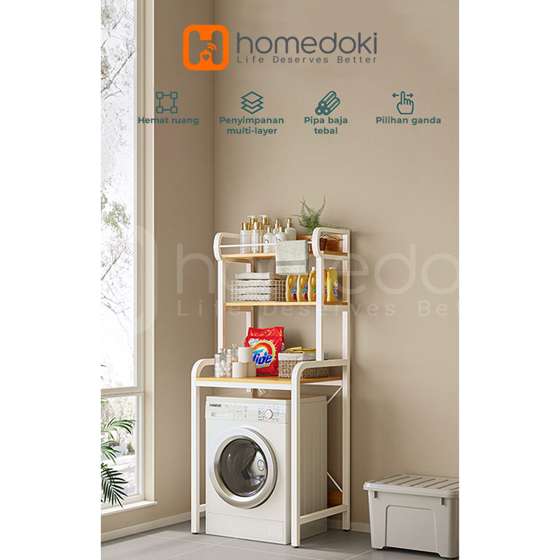 Homedoki Rak Serbaguna /Rak Laundry / Rak Mesin Cuci / Rak Penyimpanan Serbaguna