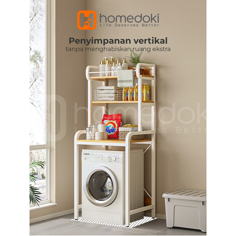 Homedoki Rak Serbaguna /Rak Laundry / Rak Mesin Cuci / Rak Penyimpanan Serbaguna