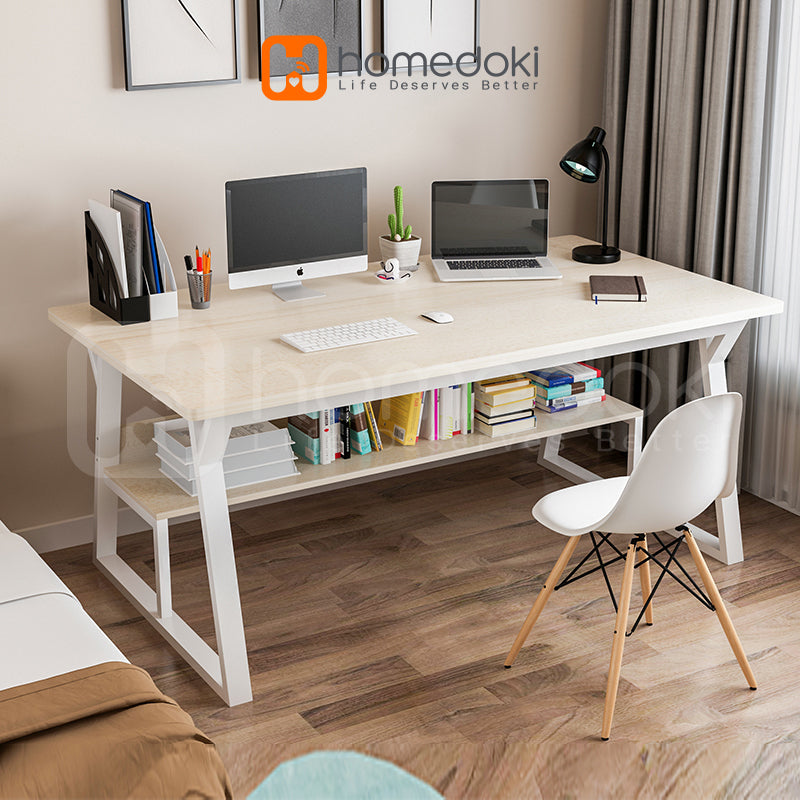 Homedoki Meja Belajar / Meja komputer / Meja Kerja / Meja Belajar Minimalis Kayu / Meja Kerja Murah / Meja Belajar Anak