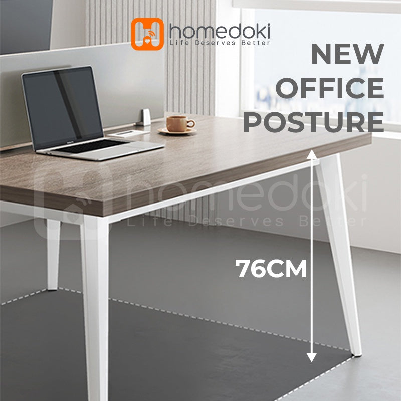 Homedoki Meja Kerja dengan Pembatas / Meja Kantor