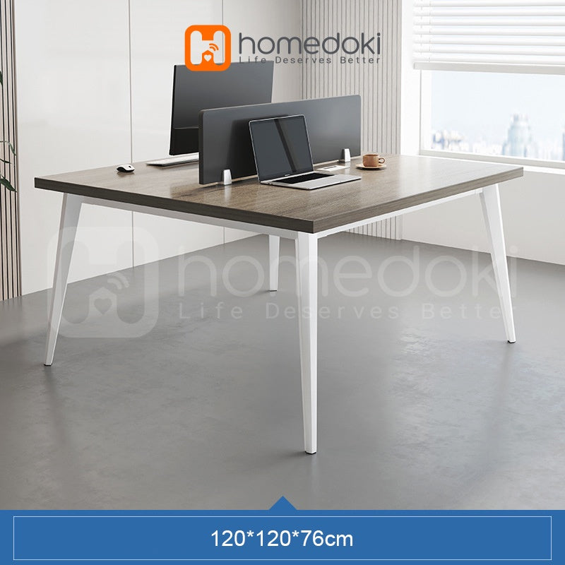 Homedoki Meja Kerja dengan Pembatas / Meja Kantor