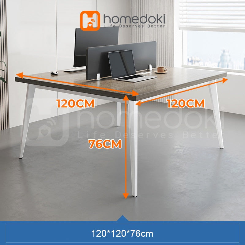 Homedoki Meja Kerja dengan Pembatas / Meja Kantor